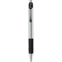 Pens|Zebra Z-Grip Elite Retractable Ballpoint Pen, Medium Point, 1.0mm, Black Ink, Dozen (27010)