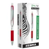 Pens|Zebra Z-Grip Flight Retractable Ballpoint Pen, Bold Point, 1.2mm, Red Ink, Dozen (21930)