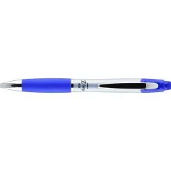 Pens|Zebra Z-Grip Max Retractable Ballpoint Pen, Medium Point, 1.0mm, Blue Ink, Dozen (22420)