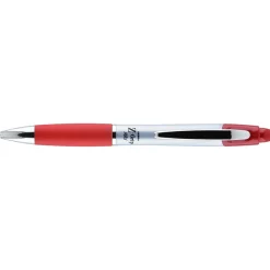 Pens|Zebra Z-Grip Max Retractable Ballpoint Pen, Medium Point, 1.0mm, Red Ink, Dozen (22430)