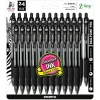 Pens|Zebra Z-Grip Retractable Ballpoint Pens, Medium Point, 1.0mm, Black Ink, 24/Pack (12221)