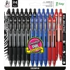 Pens|Zebra Z-Grip Retractable Ballpoint Pen, Medium Point, 1.0mm, Assorted Ink, 24 Pack (12224)