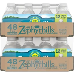 Zephyrhills 100% Natural Spring Water, 8-Ounce Mini Plastic Bottles, 48/Pack (11475286)