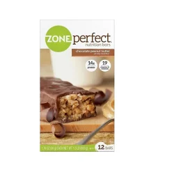 Vistar ZonePerfect Chocolate Peanut Butter Nutrition Bar, 1.76 oz., 12 Bars/Box (EAS63161)