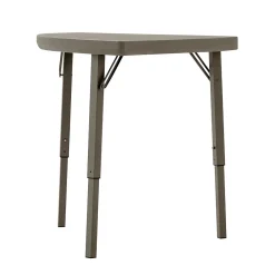Folding Tables*Zown Premium Collection Corner Folding Table, Brown, 2/Pk (60435PRM2E)