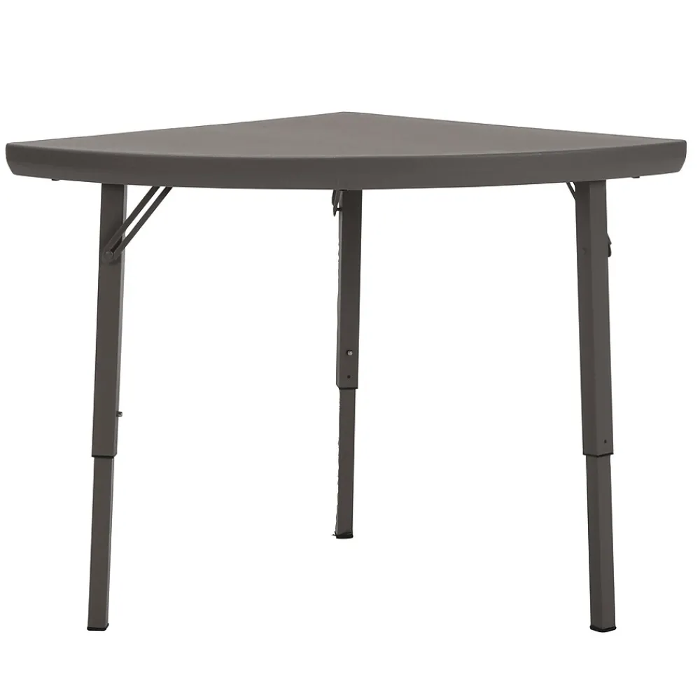 Folding Tables*Zown Premium Collection Corner Folding Table, Brown, 2/Pk (60435PRM2E)