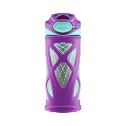 Zulu Echo Stainless Steel Kids' Water Bottle, 12 oz., Purple/Turquoise (438-0343-063-6)