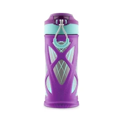 Zulu Echo Stainless Steel Kids' Water Bottle, 12 oz., Purple/Turquoise (438-0343-063-6)