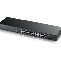 Outlet ZyXEL GS1900-24 24-Port Gigabit Ethernet Managed Switch, 10/100/1000 Mbps, Black (GS190024)